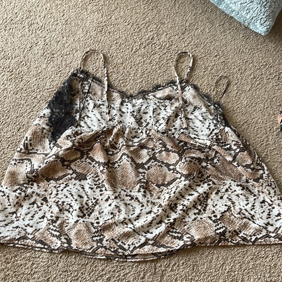 ASOS curve snake print lace cami tank size 20 - Picture 2 of 3